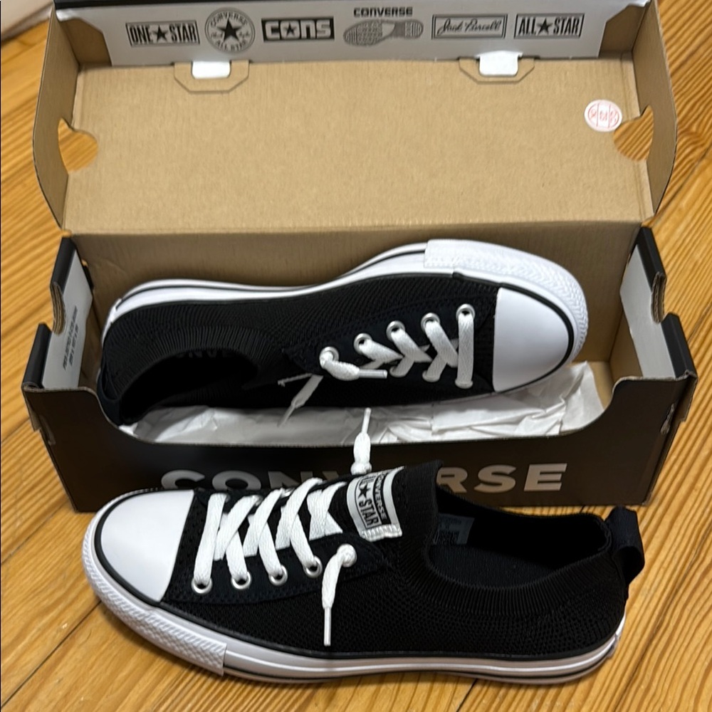 Converse Kids Black and White Sneakers